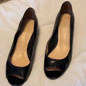 Cole Haan Black Peep-Toe Heel